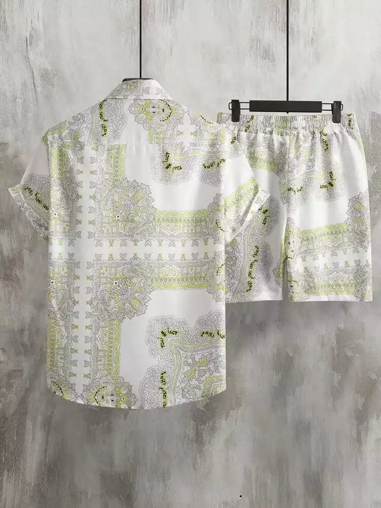 White and Golden Design Co-ords Set