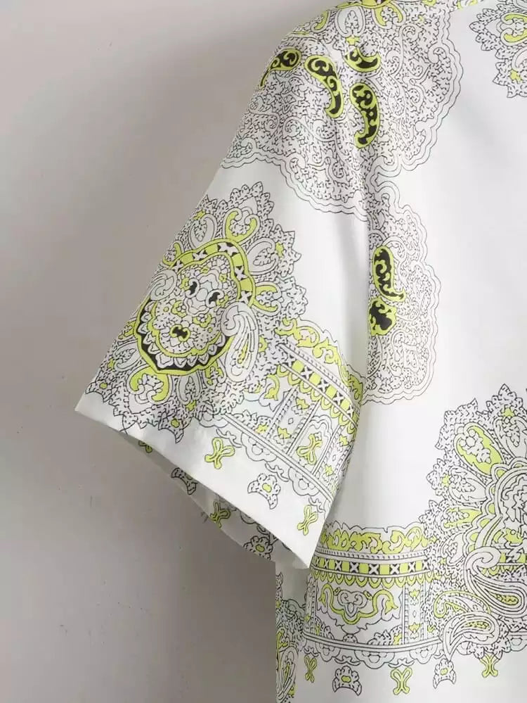 White and Golden Design Co-ords Set