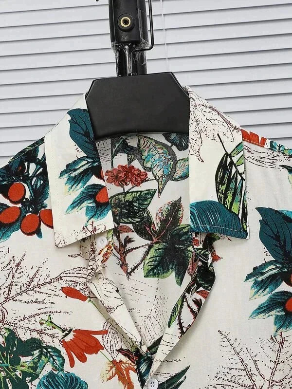 Red Cherry Pattern Printed Co-ords Set