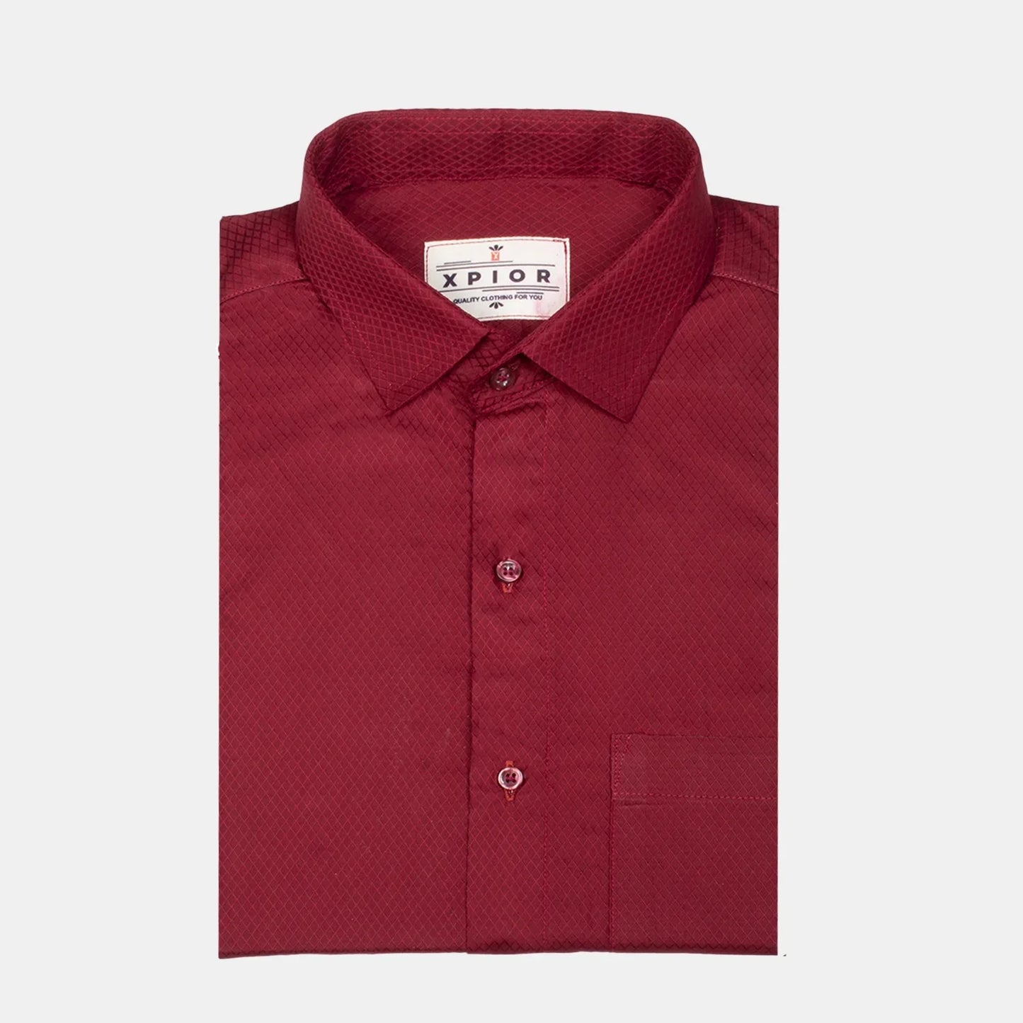 Men's Full Sleeves Plain Shirt Premium Collection Cotton Fabric Maroon
