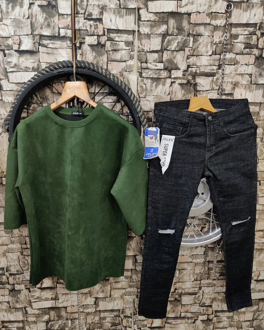 Imported Half Slive T-shirt and Jeans Pant - Combo