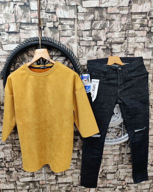 Imported Half Slive T-shirt and Jeans Pant - Combo