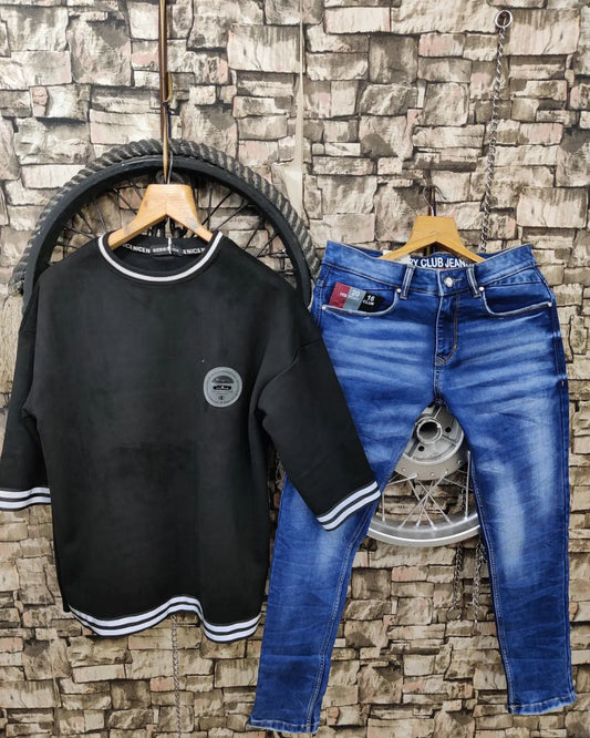 Imported Half Slive T-shirt and Jeans Pant - Combo