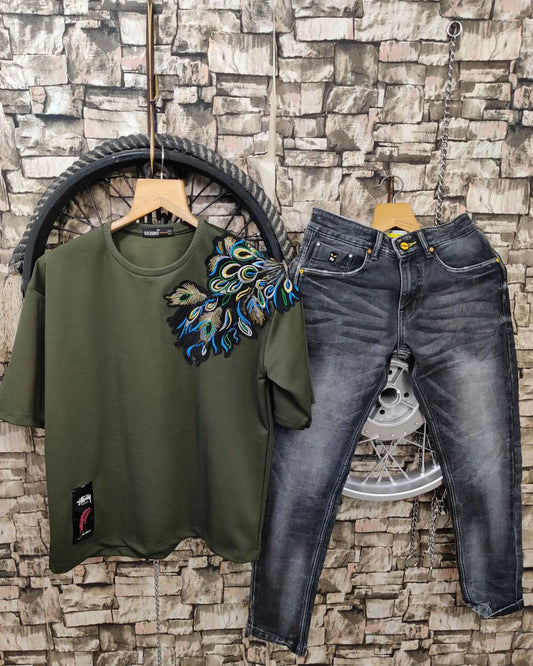 Imported Half Slive T-shirt and Jeans Pant - Combo