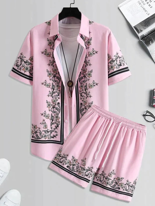 Pink Black Mndala Design Co-ords Set
