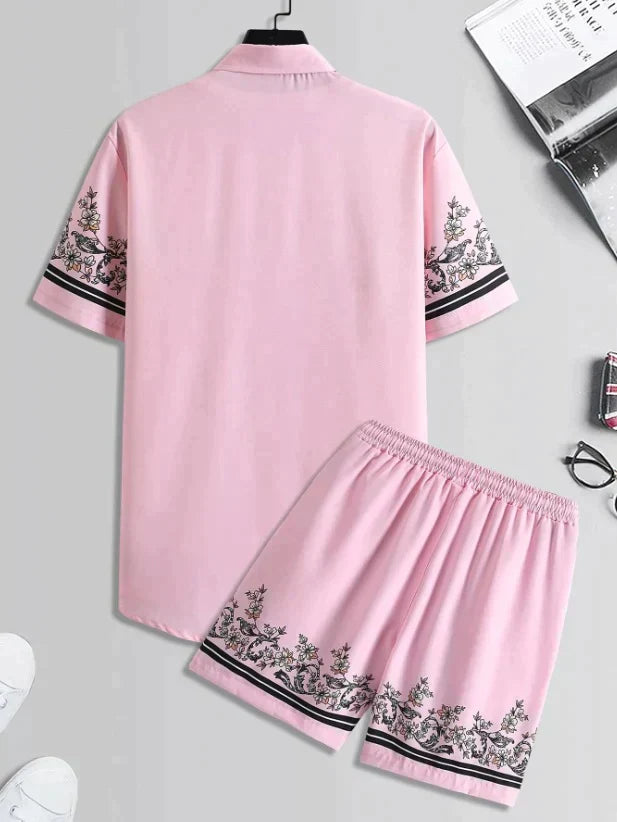 Pink Black Mndala Design Co-ords Set