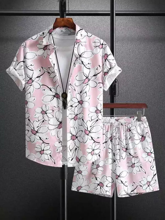 Pink Flower Design Co-ords Set