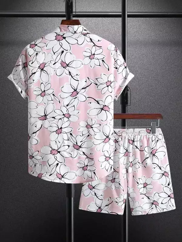 Pink Flower Design Co-ords Set