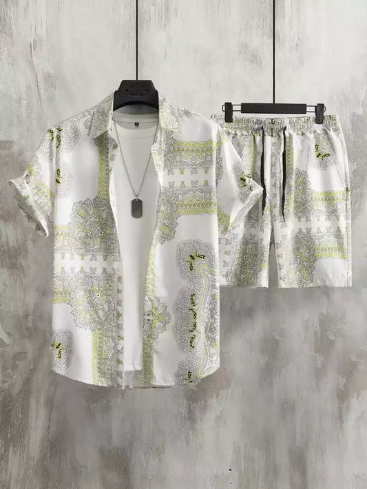 White and Golden Design Co-ords Set