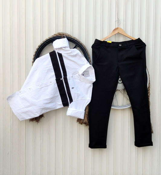 white disigner top and bottom set