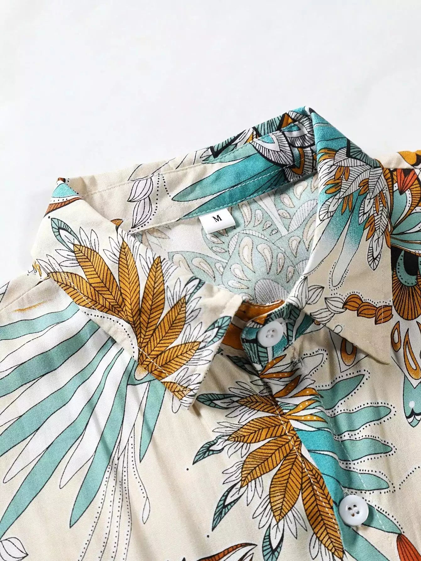 Peacock Feather Design Beach and casual Multicolor Printed Shirt Cotton Material Half Sleeves Mens blackdock