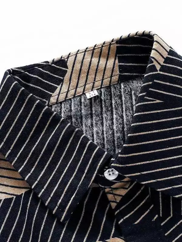 Tender Pattern Beach and casual Multicolor Printed Shirt Cotton Material Half Sleeves Mens blackdock
