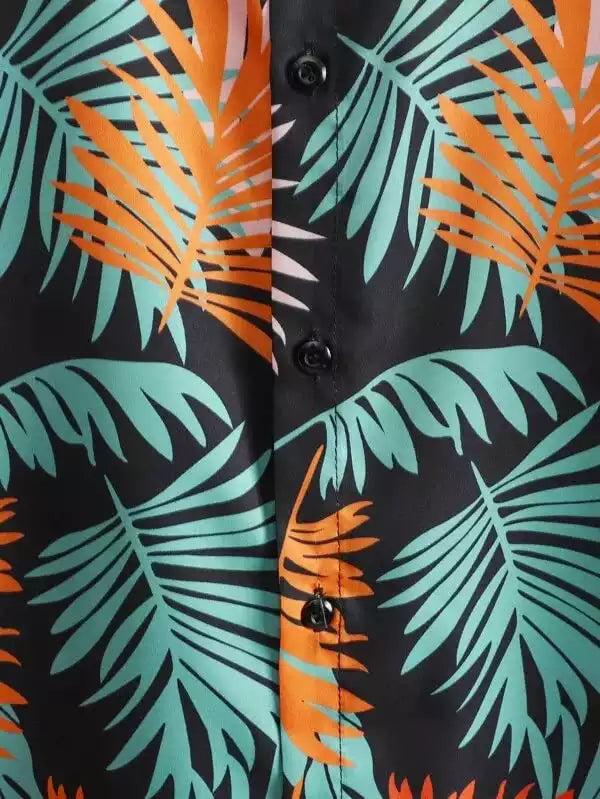 Tender Pattern Printed Casual Cotton Shirt Half Sleeves Multicolor for Men