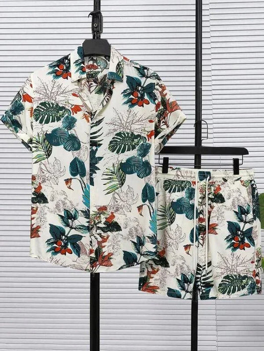 Red Cherry Pattern Printed Co-ords Set
