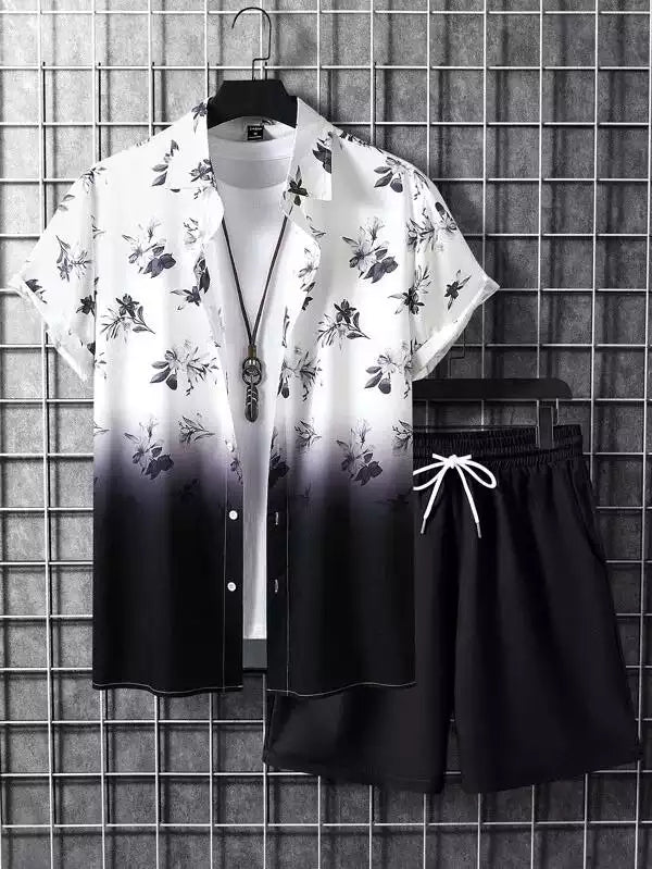 Trendy Black and White Pattern Co-ords Set