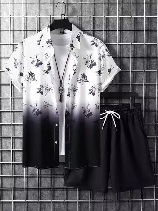 Trendy Black and White Pattern Co-ords Set