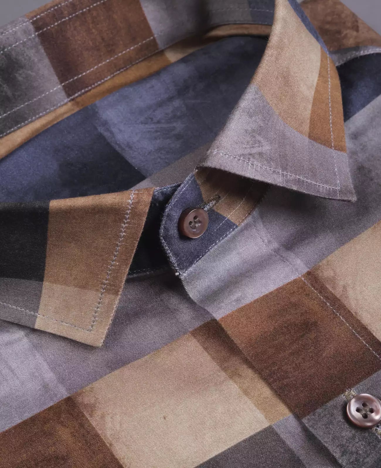 Men's Full Sleeves Small Checks Shirt Premium Collection Cotton Fabric Multicolored