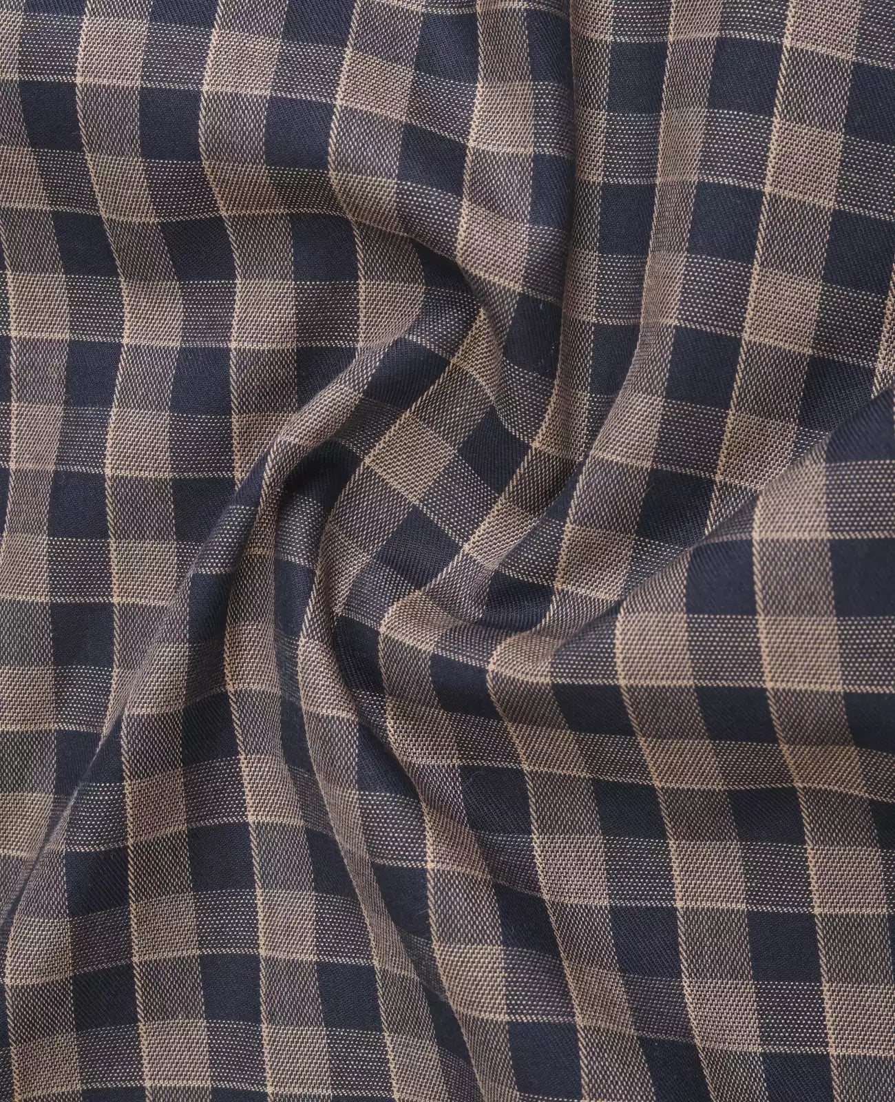 Men's Full Sleeves Mini Checks Shirt Premium Collection Cotton Fabric Peach